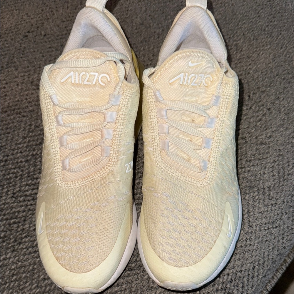 Nike Air Max 270 Cream and Yellow Sneakers - Picture 5 of 5